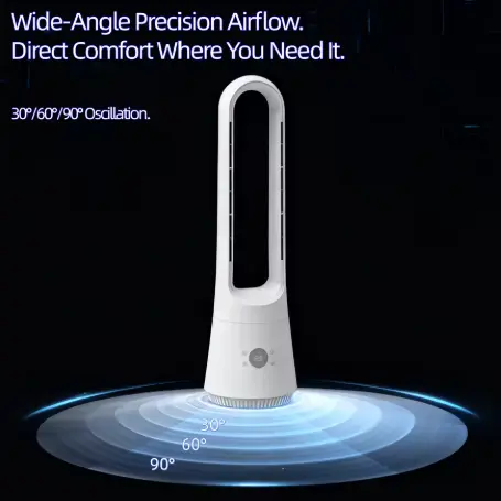 Hot Cool Bladeless Tower Fan Smart Air Purifier with Remote