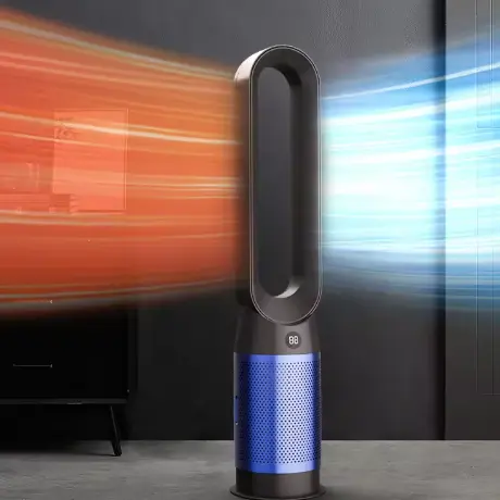 Bladeless Floor Fan With Air Purifier Cooling Heating