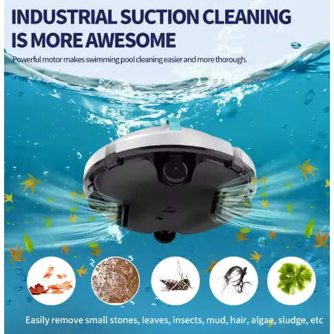Cordless Automatic Pool Skimmer Cleaning Robot With Smart App Eco Friendly Filter